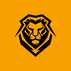 lion head logo design, logos, symbols 