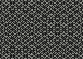 和柄業平格子　和紙素材_黒