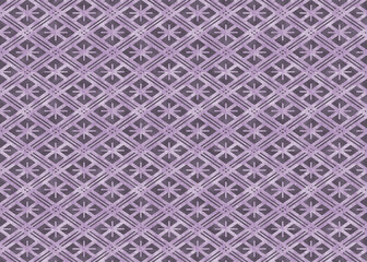 和柄業平格子　和紙素材_紫