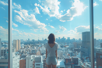 modern Japanese real estate professional