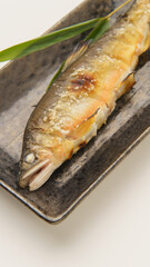 日本の鮎の塩焼き