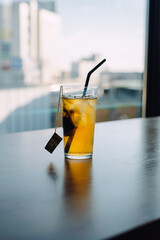 Iced Tea by the Window in Soft Light