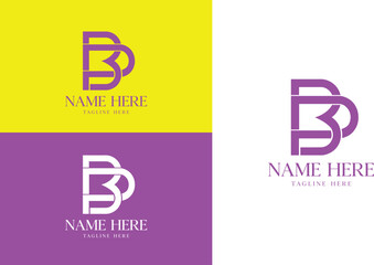 Letter B and P, PB OR BP Logo Design