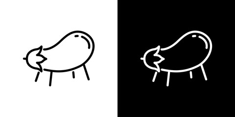 精霊馬のナスベクターアイコン