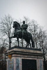 Fototapeta na wymiar Monument to Peter the Great in St. Petersburg