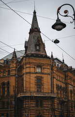 Fototapeta na wymiar Old house in St. Petersburg