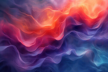 Colorful wave texture abstract background. Generative ai. - obrazy, fototapety, plakaty