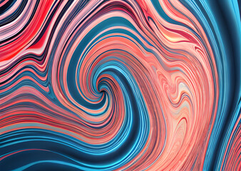 Fototapeta na wymiar Colorful flowing spiral liquid waves background wallpaper,mixed gradient color abstract high definition and high definition,Generative AI 