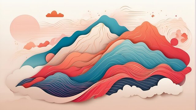 Colorful mountain wallpepar 