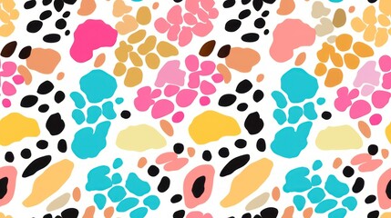 Fototapeta premium leopard pattern texture,camouflage leopard vector, leopard fur texture or abstract pattern are designed for use in textile, wallpaper, fabric, curtain, carpet, clothing, Batik, background, Embroidery 