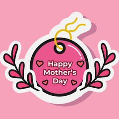 Obraz premium Best mommy sticker