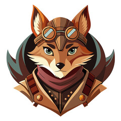 Steampunk Fox Warrior Head
