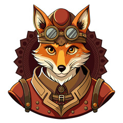 Steampunk Fox Warrior Head