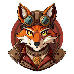 Steampunk Fox Warrior Head
