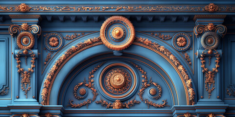detail of the facade of the cathedral of st mark - obrazy, fototapety, plakaty
