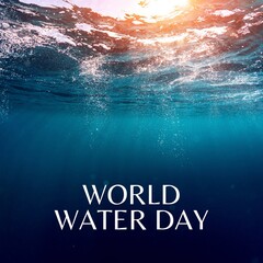 World Water Day Poster, Flyer, banner, template, greeting card, background, illustration  - obrazy, fototapety, plakaty