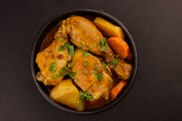 Chicken Salona or Dajaj Salona is a Traditional Emirati Tomato Stew Dish, Chicken Cooked With Different Vegetables.