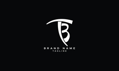 TB, BT, Abstract initial monogram letter alphabet logo design
