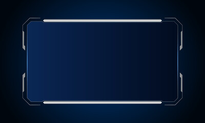 Sci fi futuristic user interface, HUD template frame design, Technology abstract background	
