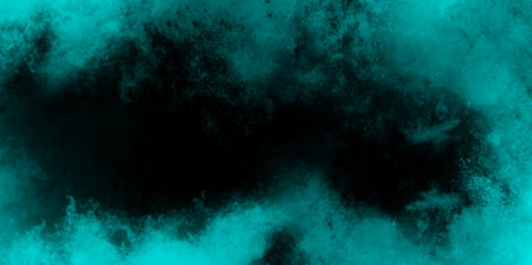 Mint smoke texture on black. Freeze motion of dust splash Abstract background of chaotically mixing puffs of smoke on a dark mint particles explosion on black background graphics pattern lines