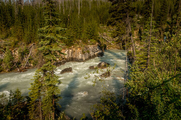 Tokkum Creek in the canyon Kootenay National Park British Columbia Canada