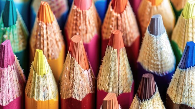Assortment of colored pencils/Colored Drawing Pencils/Colored drawing pencils in a variety of colors