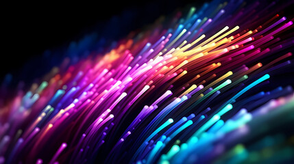 Fototapeta na wymiar Fiber optics colorful