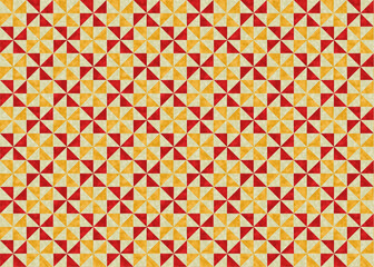 和柄風車　和紙素材_赤×金