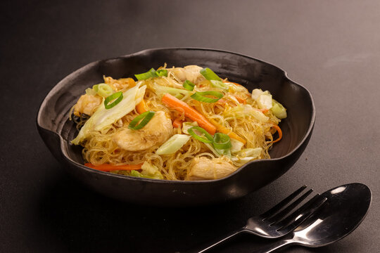 Pancit Bihon is Filipino Rice Noodles.