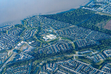 Aerial view of Lake Houston, gated communities and townhomes, Stillwater on lake Houston, townhome,...