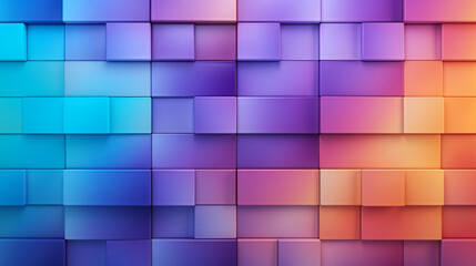 Rectangular tiles with a gradient color transition cre