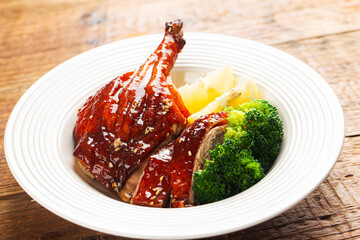 Chinese Cuisine - Crispy Duck Leg Rice