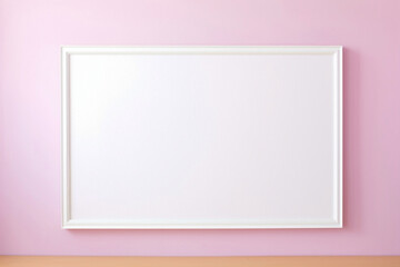 Behold the most perfect empty frame set against a soft color wall, a pristine canvas for your creative vision.