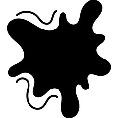 Black Abstract Blob
