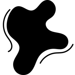Black Abstract Blob