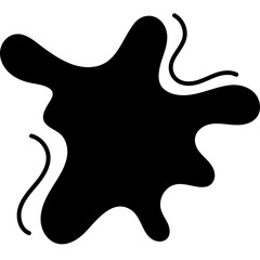 Black Abstract Blob