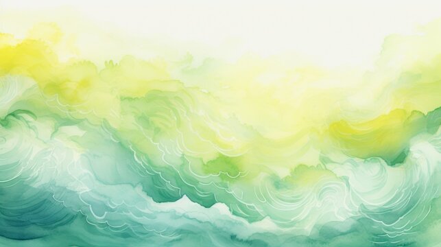 Water Drawn Curve Water Wave Abstract Elegant Background. Amazing Soft Colored Liquid Abstract Scene Digital AI  Generated Illustration. 