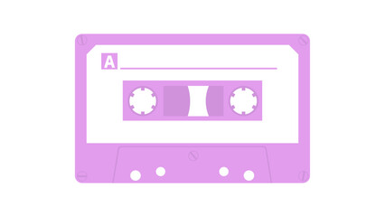 Fototapeta premium カセットテープ_シンプル_紫