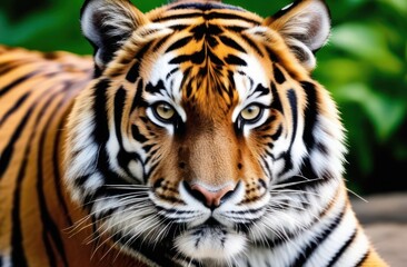 Сlose up image of a tiger