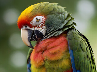 A parrot living in the Amazon rainforest ai generated