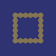 modern ornamental square frame border decorative pattern