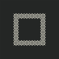 modern ornamental square frame border decorative pattern