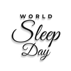 World sleep day vector design