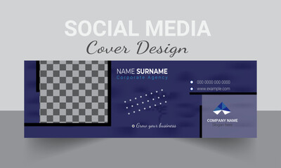 Social Media Cover Template or Email Signature Design