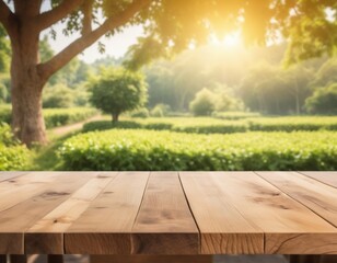 Fototapeta premium empty wooden table