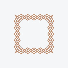 modern ornamental square frame border decorative pattern