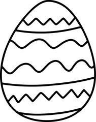 Easter egg outline coloring