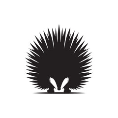 Prickly Pals: Vector Hedgehog Silhouette Set for Charming Wildlife Designs, Nature Illustrations, and Garden-themed Artwork.