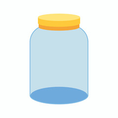 Jar, flat illustration. Vector illustration flat icons.