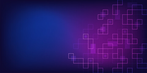 Minimalistic vector texture with linear squares pattern. Creative idea of modern design with abstract geometric background